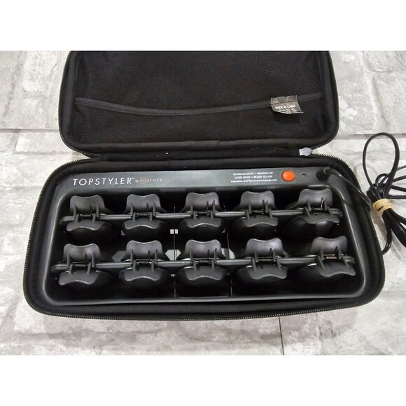 TopStyler by InStyler‎ Heated Ceramic Styling Shell Clip Curlers 30pcs Works main image 5